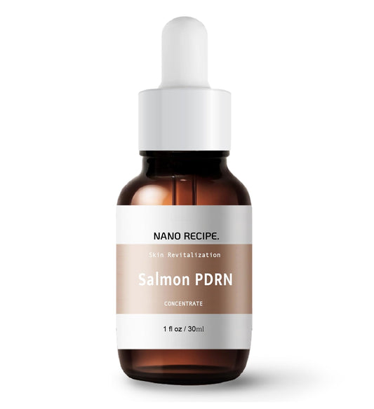 Nano Recipe Salmon PDRN (Salmon DNA) Concentrate 100,000 ppm | Mix 1-2 Drops with Your Skincare | MTS Roller Ampoule