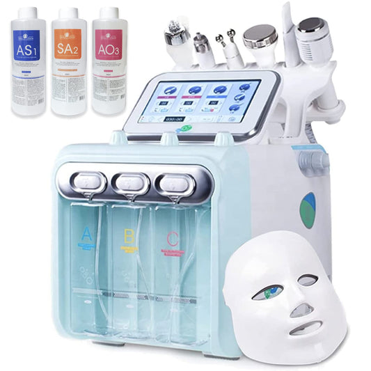 BRÜUN Facial Care Machine – A 7 in 1 Multifunctional Face Care Device for Skin Moisturizing – A Vacuum Cleaning Jet for Home and Beauty Salon